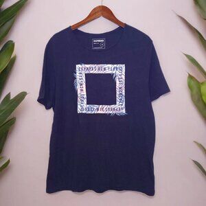 Express ★ Men's Graphic Tee - Hawaiian Patchwork Frame Design
